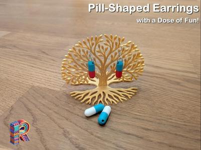 Pill-Shaped Earrings with a Dose of Fun!
