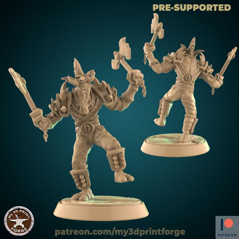 Troll Boss with axes