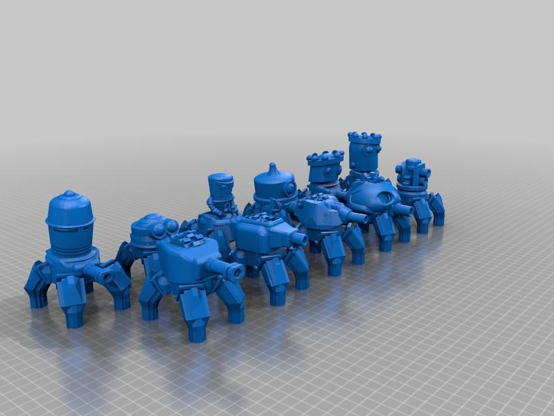 clockwork drones - steampunk automation - includes .3mf