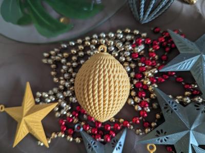 Rope Christmas Tree Ornament