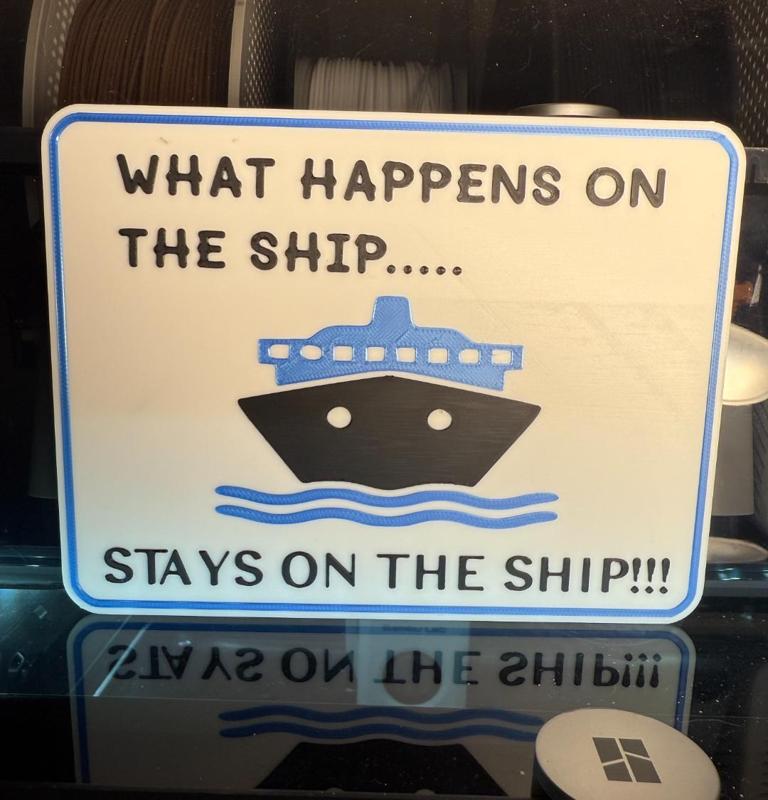 WHAT HAPPENS ON THE SHIP, STAYS ON THE SHIP