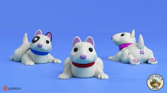Mini Flexi Bull Terrier - (3MF / No Support)_