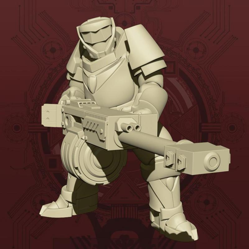 (Mercy's Reach) Heavy Cannoneer - Firing Pose