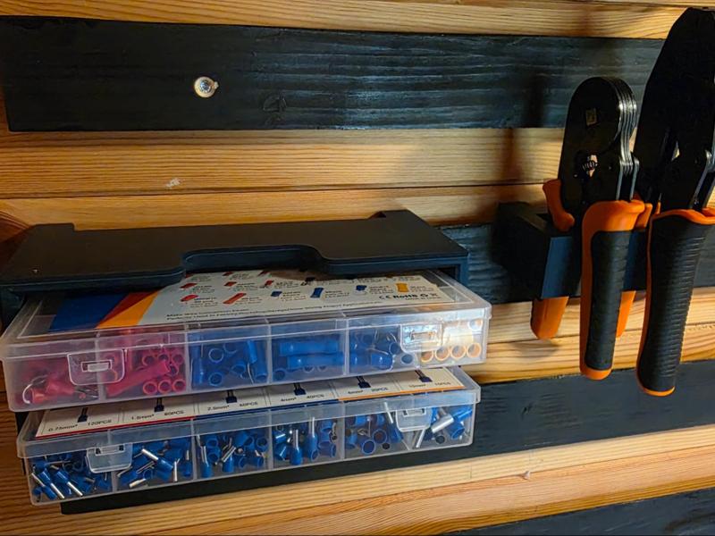 French cleat holder  crimp pliers and equipment 