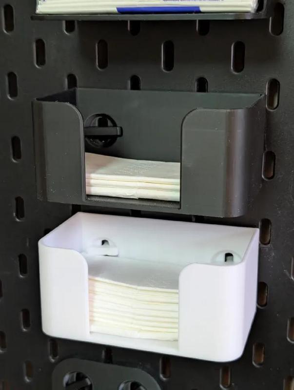 Fach für Taschentücher für IKEA Skadis (T-Clip)   