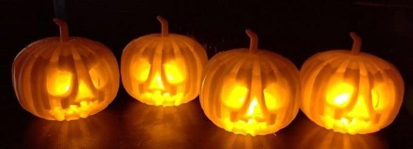 Halloween Pumpkin Tea Light