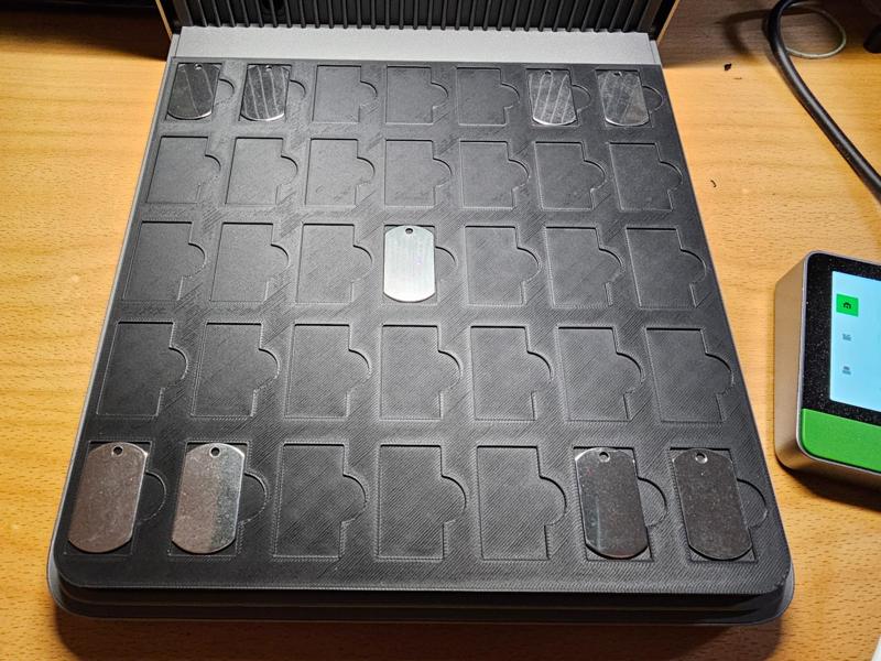 F1 Ultra jig system, Stainless dog tag jig