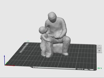 Father and Young Son Model