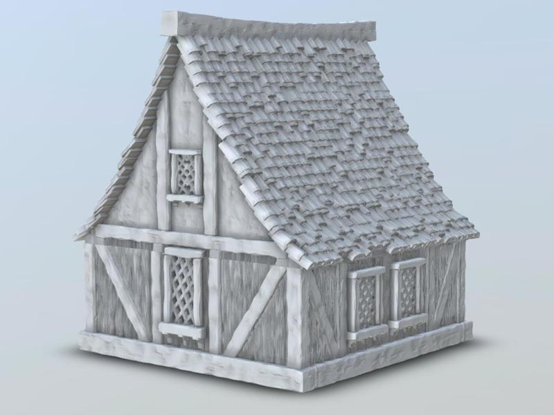 28mm Wargame - Wereburg Village House WB202