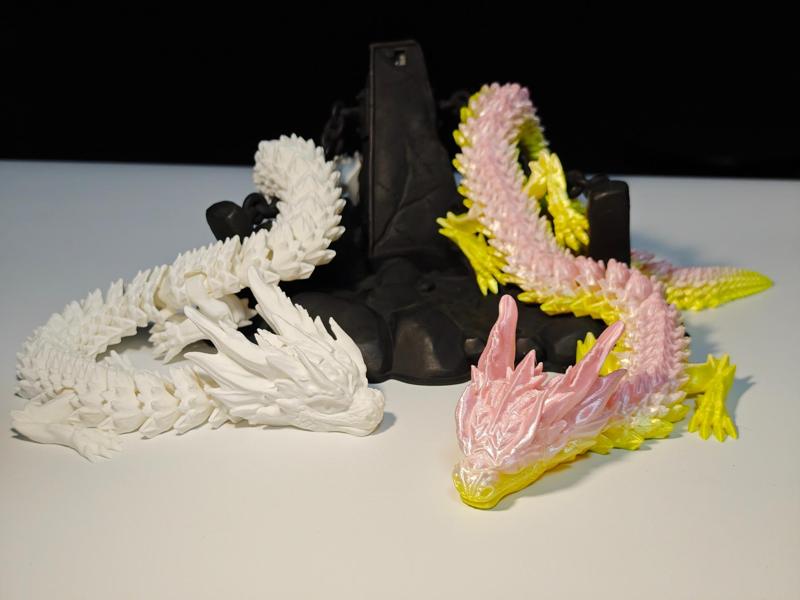 Stylized Dragon Emperor Print-in-Place Hinged Articulated Dragon