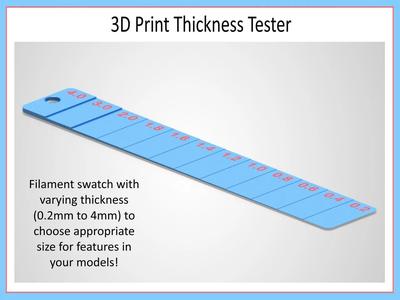 3D Print Thickness Tester   