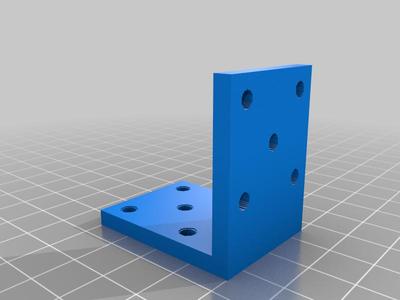 (3D Slash) 90_degree_10-hole_angle_bracket