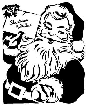 Santa stencil 5