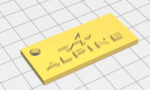 Alpine keychain