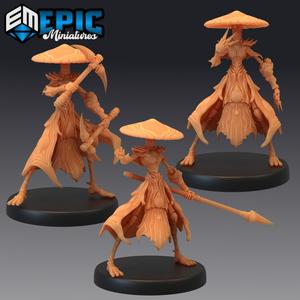 Mushroom Folk Warrior Set / Infested Spear Knife Scythe Fighter / Forest & Swamp Guardian