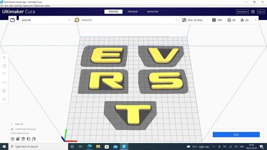 Ford Everest Hood Logo