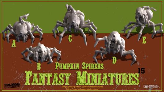 Fantasy Series 15 Bundle, Pumpkins Spiders - PRE-SUPPORTED