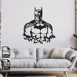 Batman 2D Wall Art STL SVG