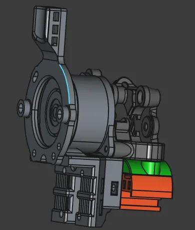 DragonBurner ProtoXtruder Carriage and EBB36 mount.   