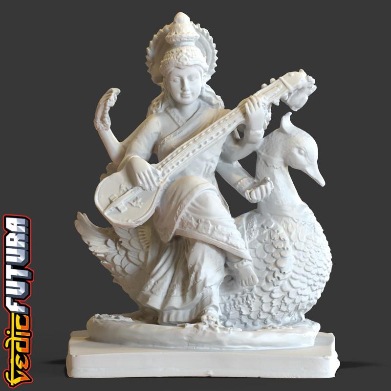 Hamsavahini - She who has a Swan as her vehicle 