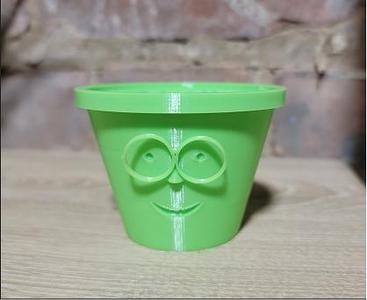 Happy Pot Plant With Glasses