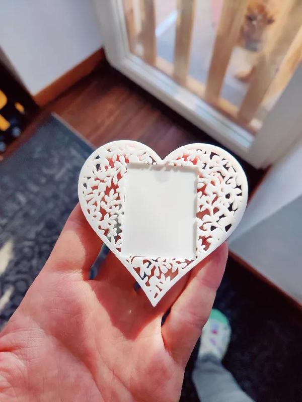 Magnetic Heart Photo Frame   