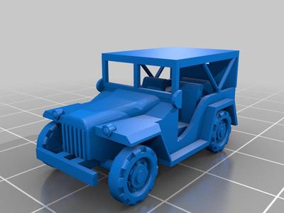GAZ 67 1:100 Scale WW2 Russian Jeep Covered