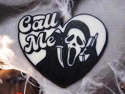 Ghostface Call Me Wall Art/window cling