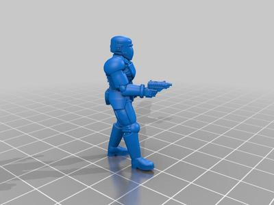 Full Visor Hardsuit Male with pistol