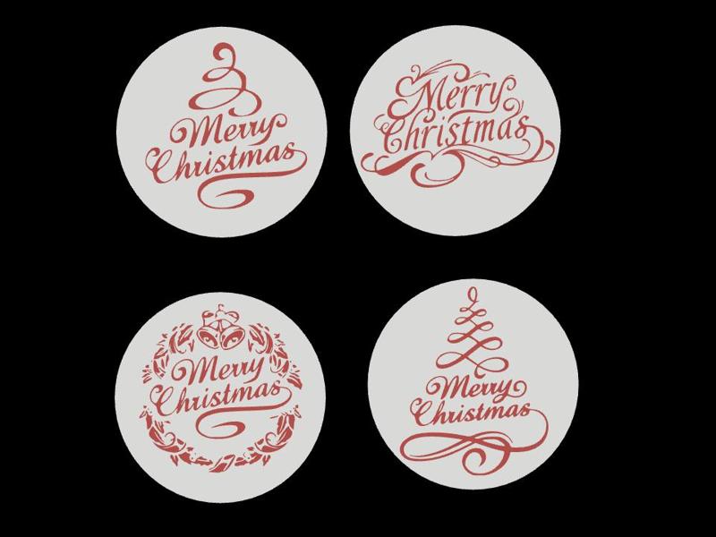 Merry Christmas coasters bundle