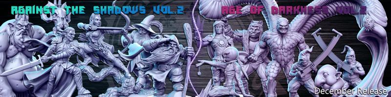 Full and Pre-supported 31 Against the Shadows Vol.2 & Age of Darkness Vol.2  - December 2021