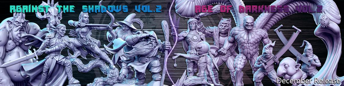Full and Pre-supported 31 Against the Shadows Vol.2 & Age of Darkness Vol.2  - December 2021
