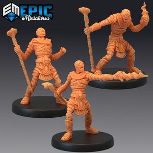 Mummy Mage Set / Undead Wizard / Egyptian Sorcerer