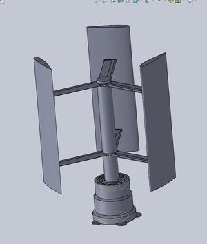 Fully 3D printed Wind turbine - Small scale vawt