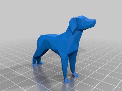 	Low poly dog