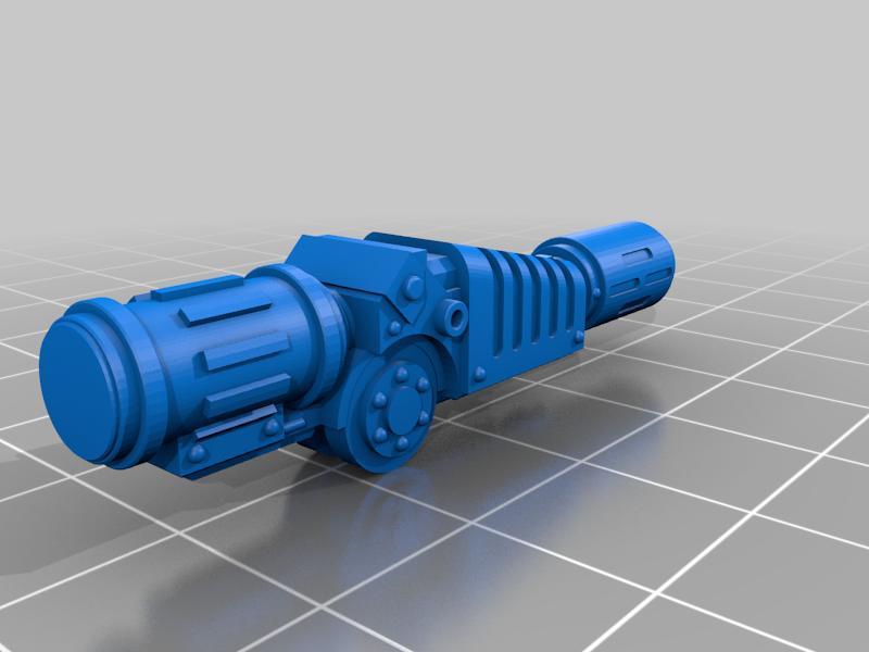 Single Barreled Gravis melta cannon for contemptor dreadnought