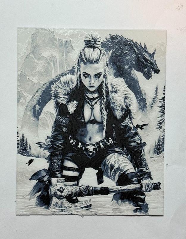 warrior woman hueforge