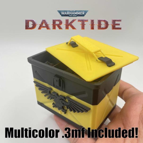 Darktide Ogryn Grenade Box Prop Replica 3mf Storage Container