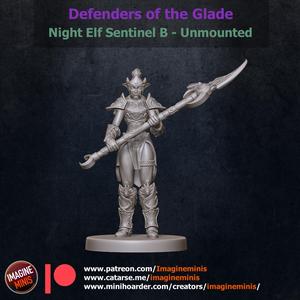 WP - Defenders of the Glade - Night Elf Sentinel - Unmounted B