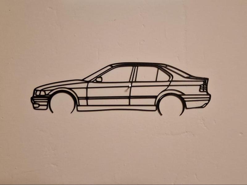 BMW E36 Sedan Silhouette