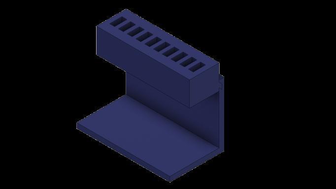 USB holder for 5 cm thick desk