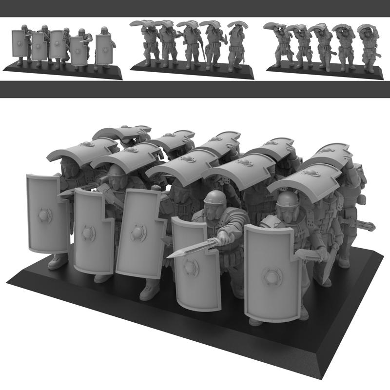 Roman Testudo - Presupported