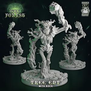 Tree ent with rock