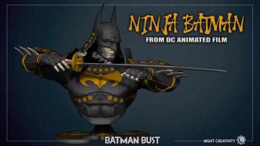 Batman Ninja Bust Samurai 3D print model