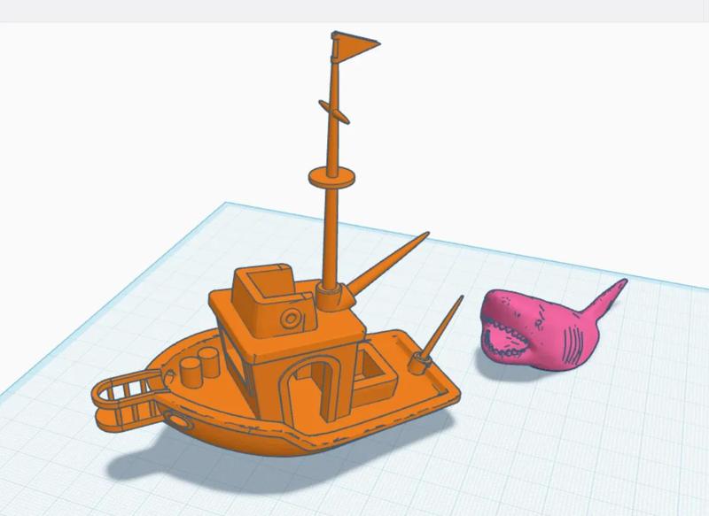 Orca (Jaws) Benchy and Shark   