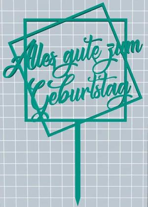 Happy Birthday Shield for Cake   