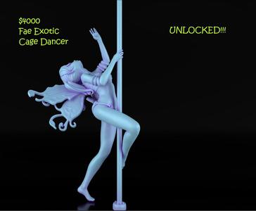 Fae exotic cage dancer