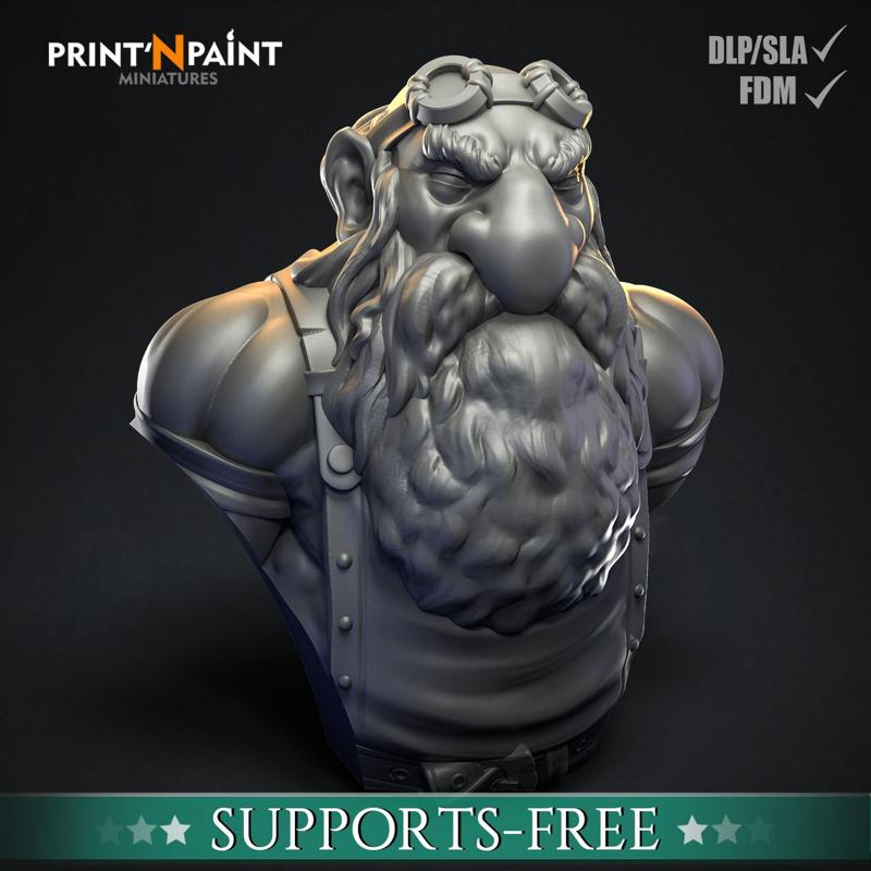Forger Dwarf Bust