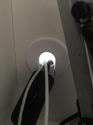 40mm to 20mm Desk Cable Entry