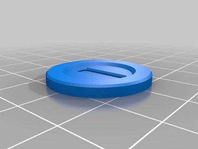 Super Mario Coin - 1 € Size for Shopping cart